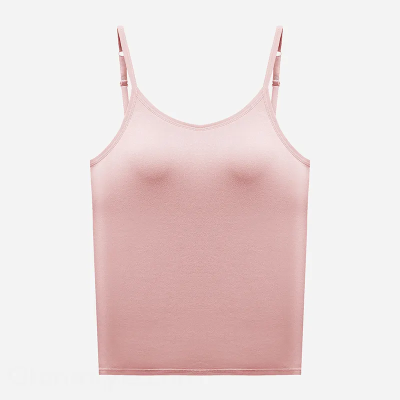 裸感無痕Bratop 美背一體杯吊帶背心薄款純色舒適聚攏防下垂帶胸墊固定杯內衣