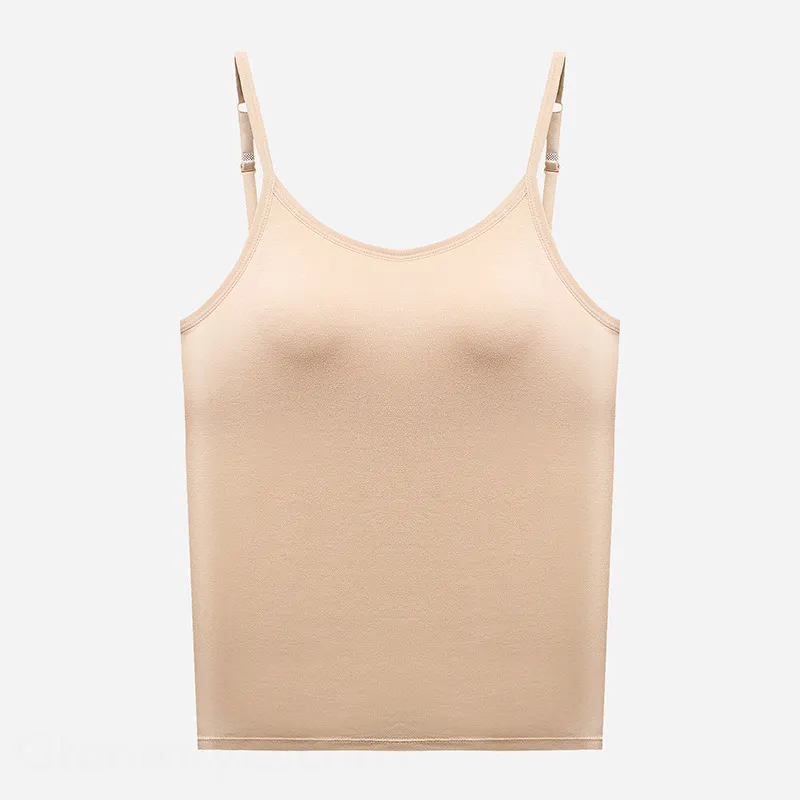 裸感無痕Bratop 美背一體杯吊帶背心薄款純色舒適聚攏防下垂帶胸墊固定杯內衣