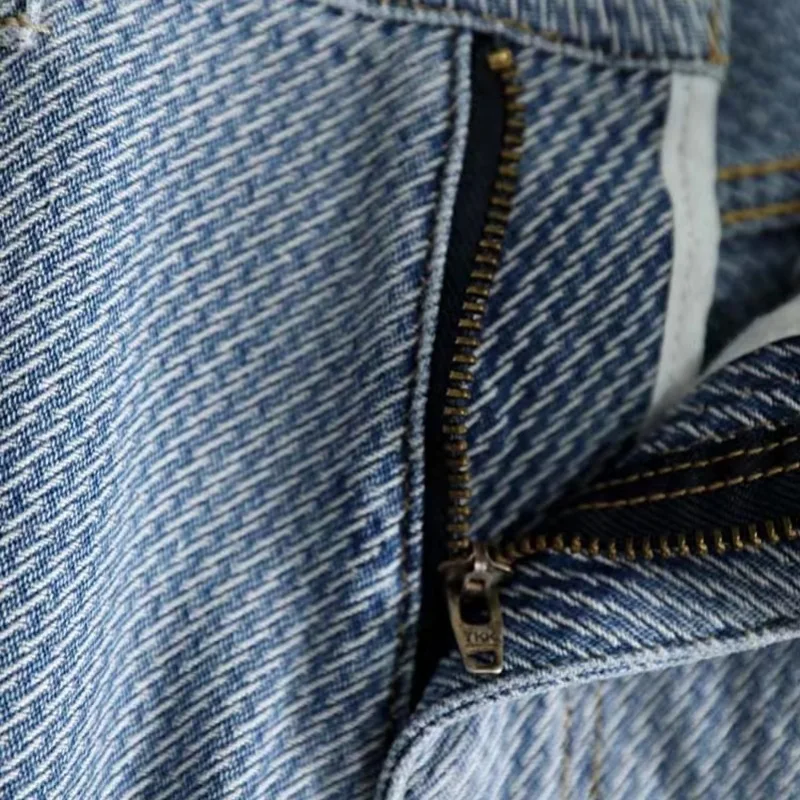 时髦 肌理設計感 高腰 牛仔褲 直筒 窄版 闊腿 拖地褲