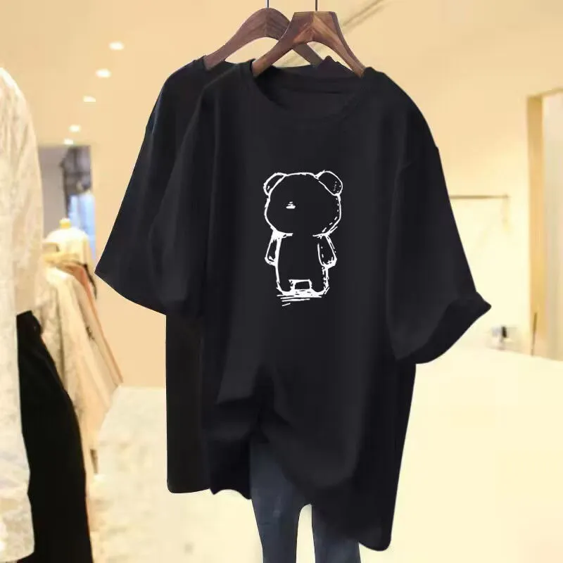 必備百搭款 印花圖案 素面 遮屁股 中長 短袖 T恤