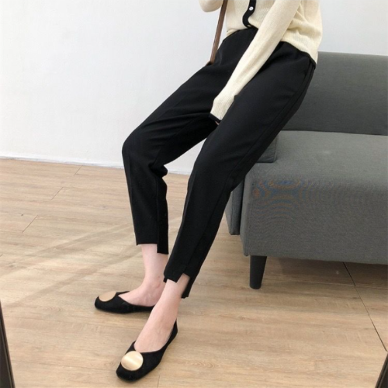 哈倫褲女 胖mm 超大尺寸 顯瘦 煙管褲 ins潮流寬鬆 休閒 九分褲