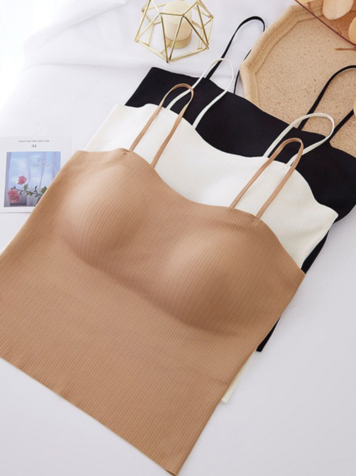 Bra top 回購率80 小可愛細肩帶平口小可愛 削肩背心