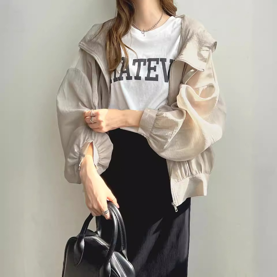 5色入* 透膚日系新款 輕薄連帽防曬衣 女夏季防紫外線遮陽防曬衫