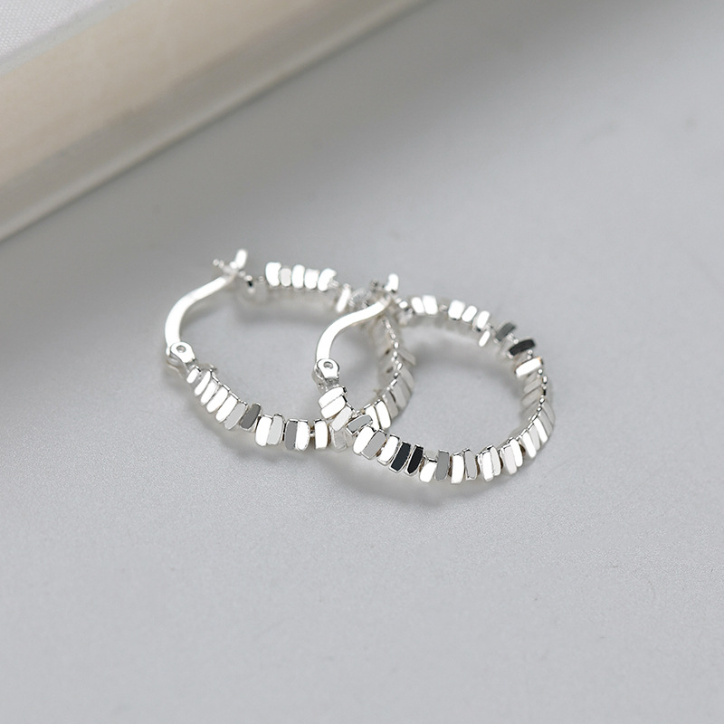 爆款 耳環 輕奢 小眾 高級感 925純銀碎銀 耳飾 飾品