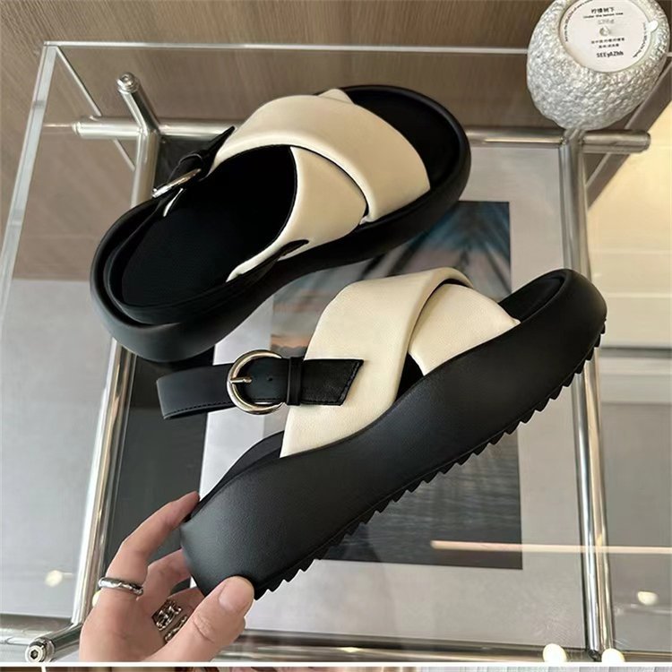 休閒百搭 時尚 厚底 羅馬沙灘鞋 涼鞋