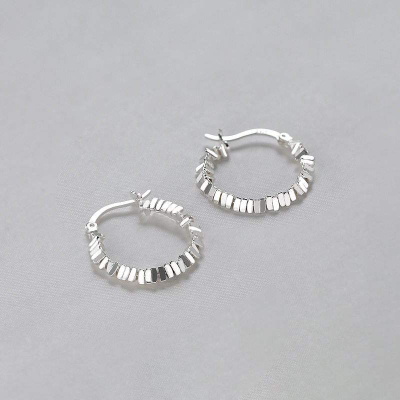 爆款 耳環 輕奢 小眾 高級感 925純銀碎銀 耳飾 飾品