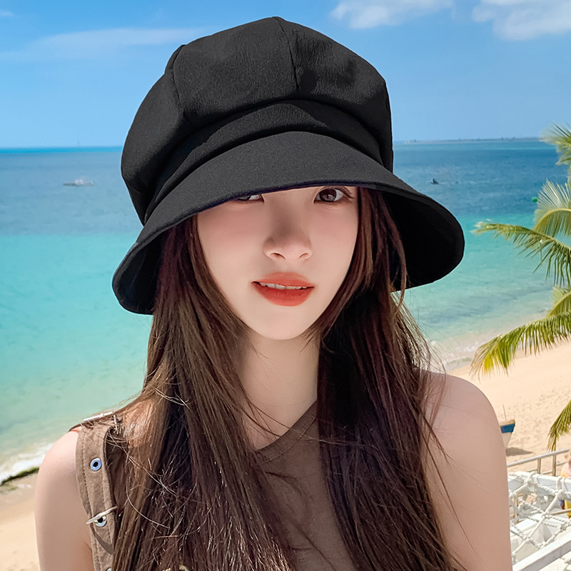 自由調節 隨意收納 八角遮陽帽漁夫帽堆堆帽貝雷帽三合一 遮陽防曬