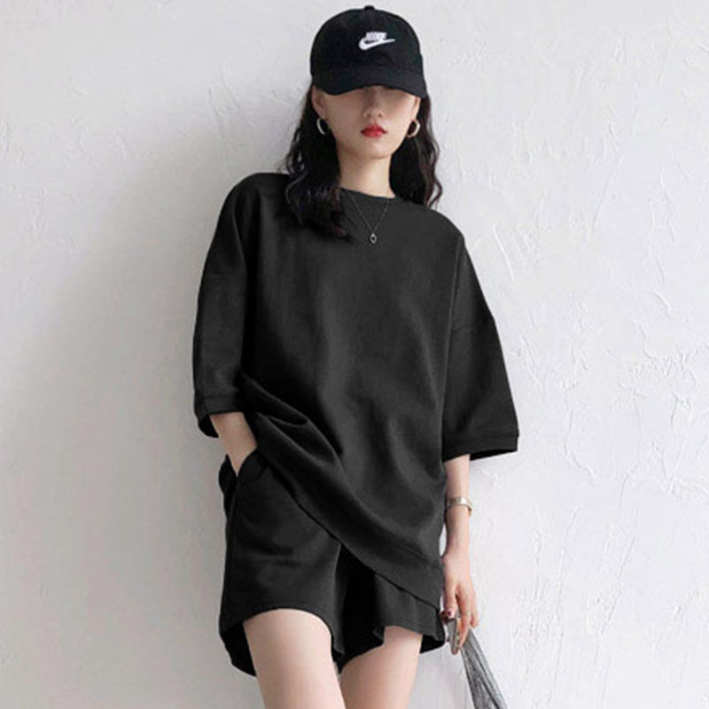 運動套裝 寬鬆 時尚 洋氣 炸街 休閒 兩件套