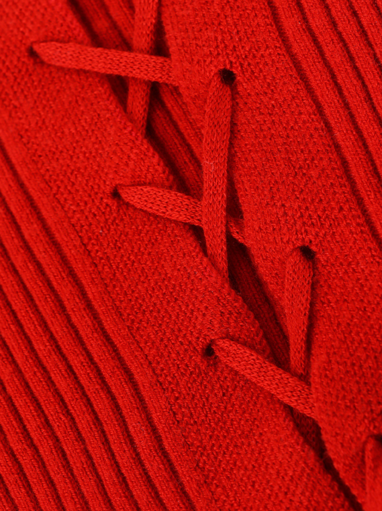 紅繩針織 設計感綁帶 細肩帶背心