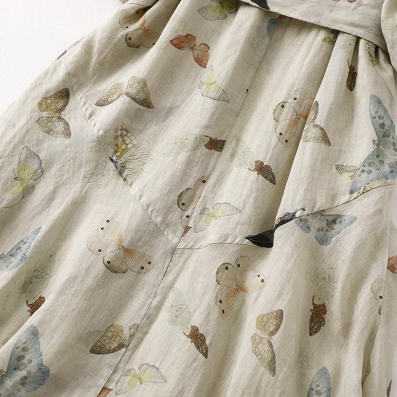 顯瘦清冷 新中式設計 長裙 春夏 新款 國風 連身裙 洋裝