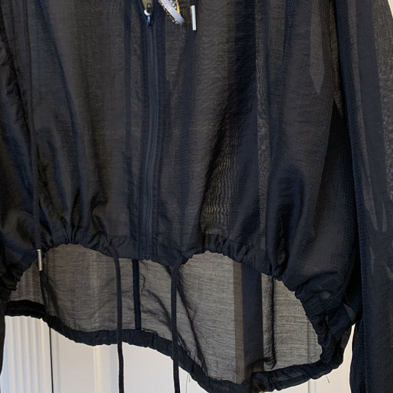 簡約好搭 夏季冰絲 輕薄 防曬 寬鬆 顯瘦 防曬衫 連帽 罩衫外套