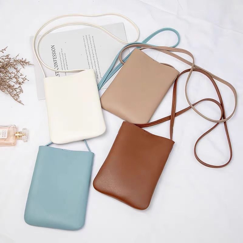 時尚簡約 零錢包 斜背手機包 單肩包