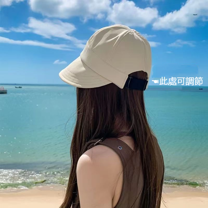 正韓自訂 率性時尚六角頂防曬全臉防曬遮陽帽