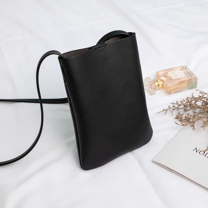 時尚簡約 零錢包 斜背手機包 單肩包