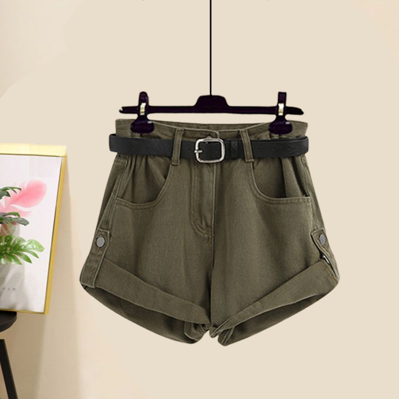 【穿搭一整套】整套特價$1165 韓版優雅風簡約復古紐扣背心+百搭襯衫+捲邊牛仔短褲套裝