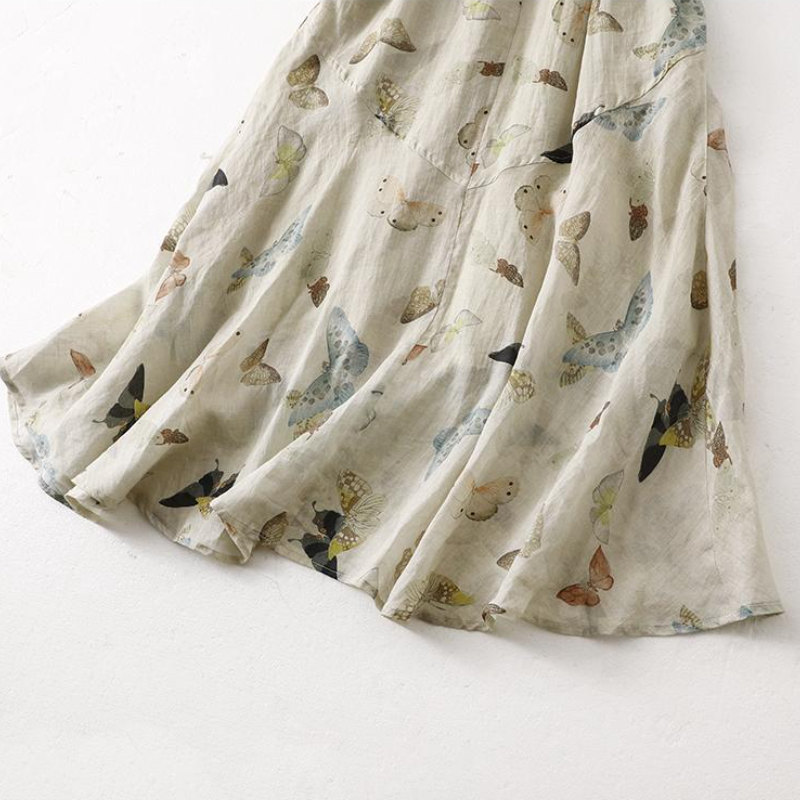 顯瘦清冷 新中式設計 長裙 春夏 新款 國風 連身裙 洋裝