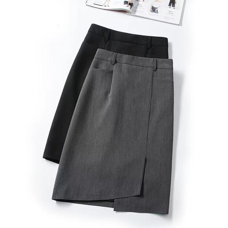 職業百搭 不規則 純色 高腰顯瘦 一步裙 A字裙 半身裙