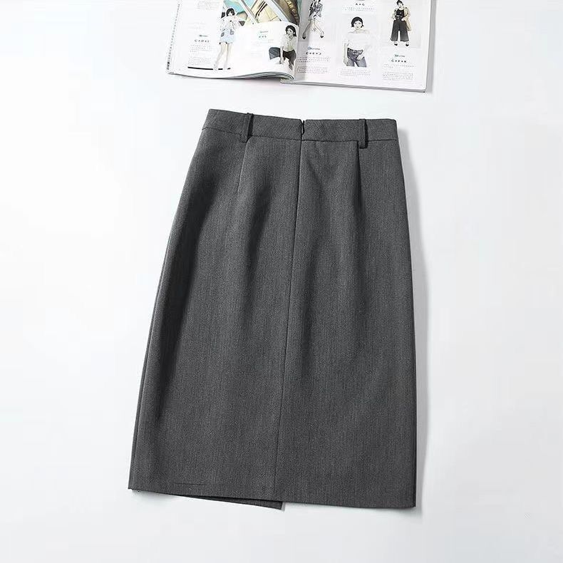 職業百搭 不規則 純色 高腰顯瘦 一步裙 A字裙 半身裙