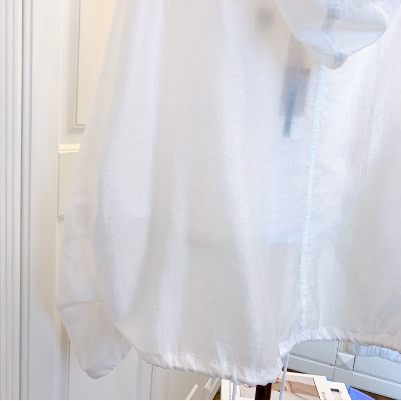 簡約好搭 夏季冰絲 輕薄 防曬 寬鬆 顯瘦 防曬衫 連帽 罩衫外套