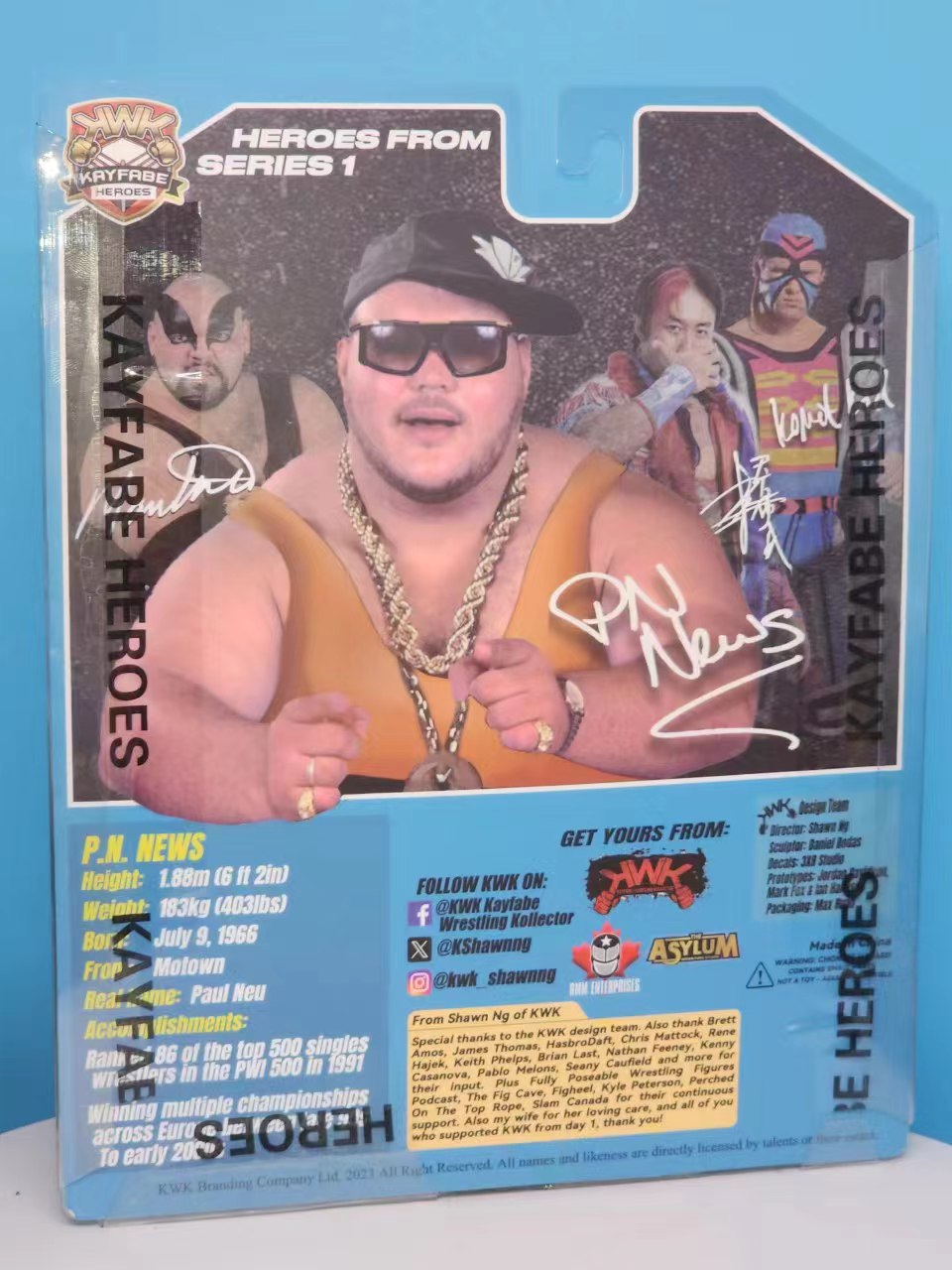 IN STOCK! KWK Kayfabe Heroes PN News Variant B