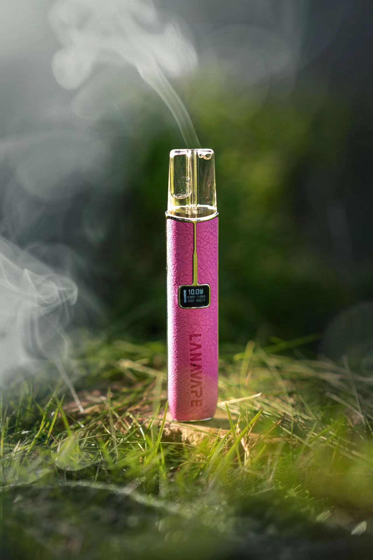 【lana新款皮革主機】/帶顯示屏/皮革/通用一代煙彈電子煙主機/臺灣正品現貨秒发/原裝正品