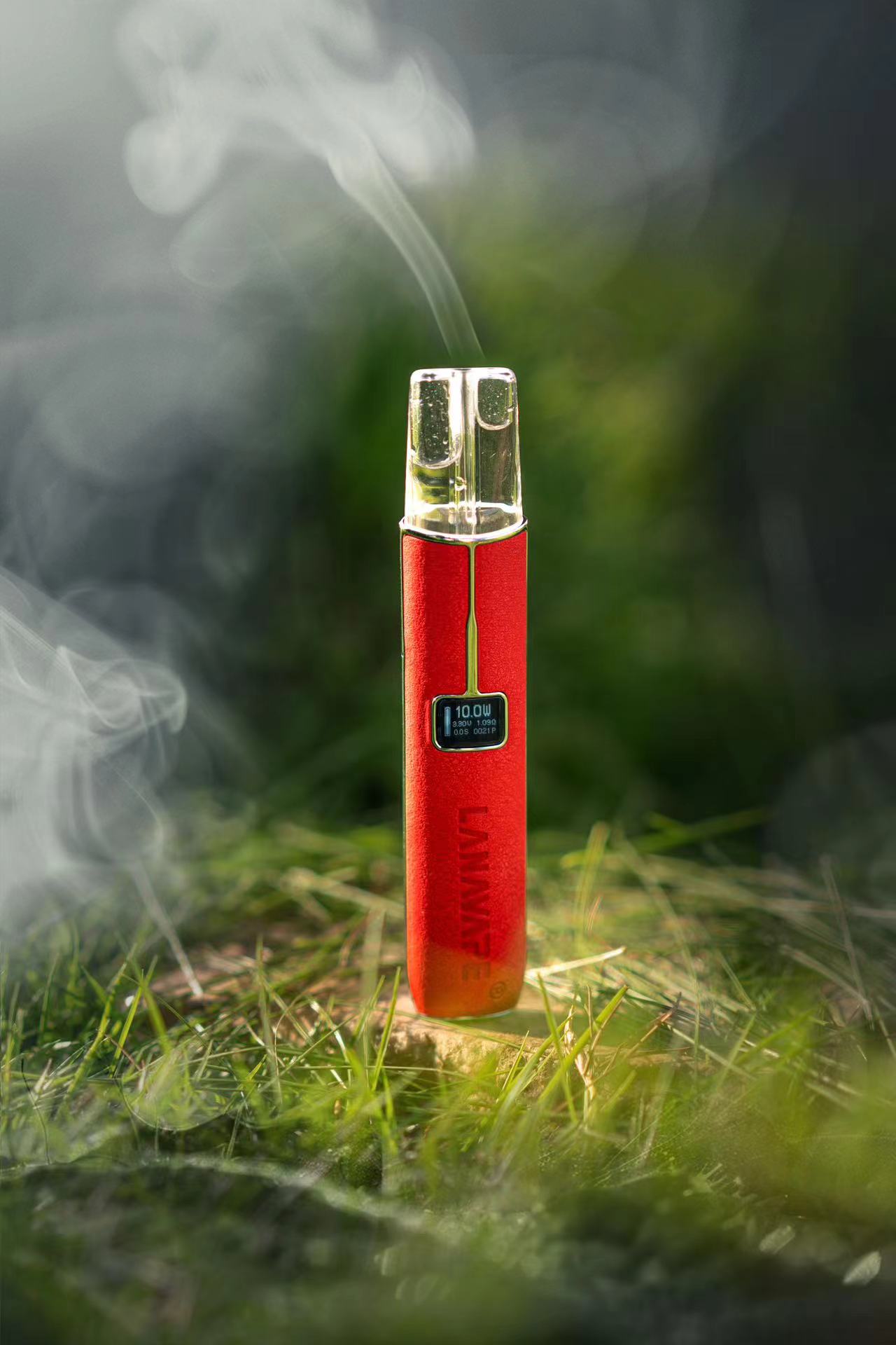 【lana新款皮革主機】/帶顯示屏/皮革/通用一代煙彈電子煙主機/臺灣正品現貨秒发/原裝正品