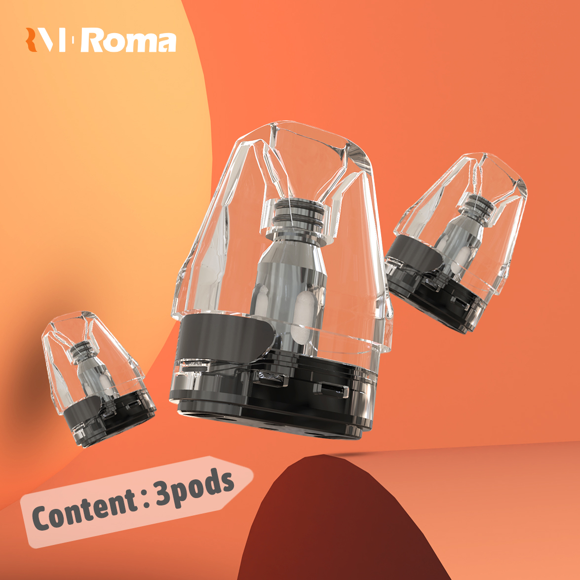 【空煙彈】Roma –R1 羅馬空煙彈 2ml 3顆裝 側注油空煙彈 （適用於小蠻牛主機）