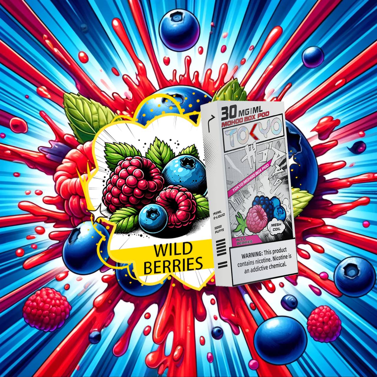 【東京魔盒MOHOO BOX】單顆裝 / 任選三顆送一隻主機!! 獨立規格1顆12ml（可抽10天）10000口 一顆煙彈相當於普通煙彈5顆