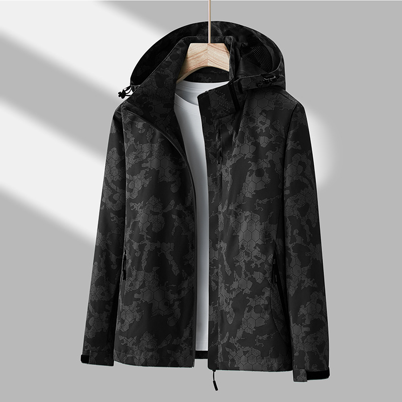 衝鋒衣防風防潑水迷彩透氣外套