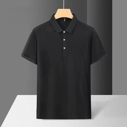 冰絲寬鬆翻領Polo衫