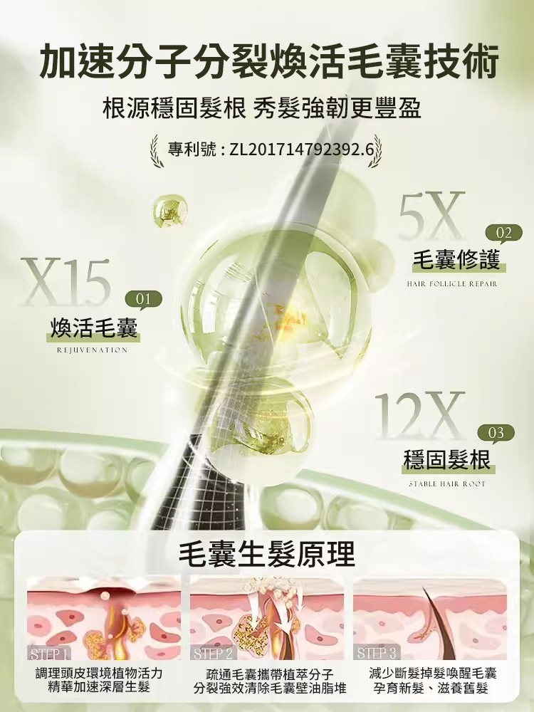 爆款生薑植萃防脫育髮洗髮乳