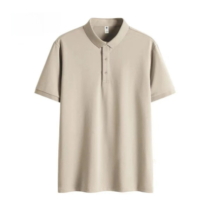 冰絲寬鬆翻領Polo衫