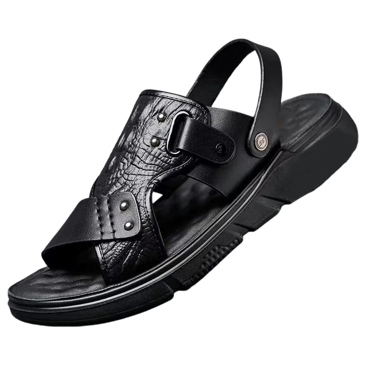 夏季沙灘男鞋涼鞋男防水防滑軟底鞋防臭沙灘拖鞋男兩用涼拖鞋