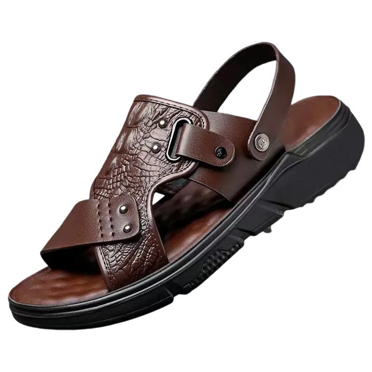 夏季沙灘男鞋涼鞋男防水防滑軟底鞋防臭沙灘拖鞋男兩用涼拖鞋