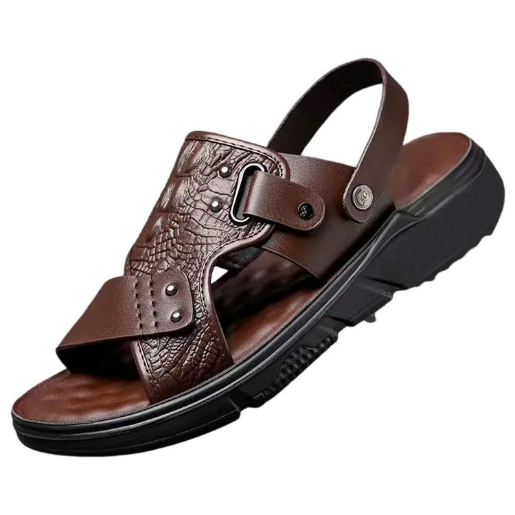 夏季沙灘男鞋涼鞋男防水防滑軟底鞋防臭沙灘拖鞋男兩用涼拖鞋