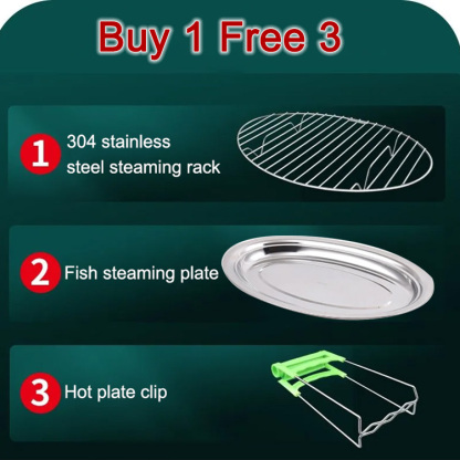 Multifunction Stainless Steel Steamed Fish Pot