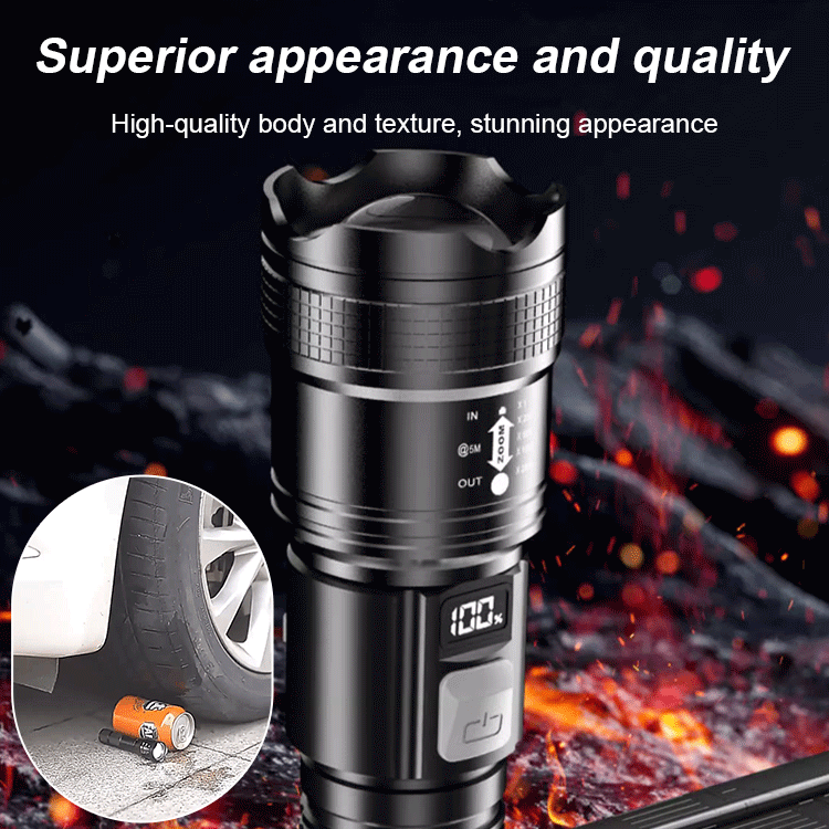 New Outdoor Patrol Spotlight Long Shot Strong Flashlight