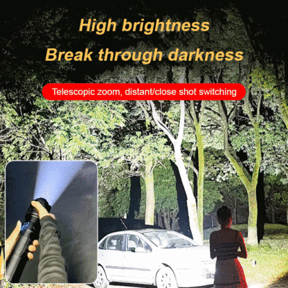 New Outdoor Patrol Spotlight Long Shot Strong Flashlight