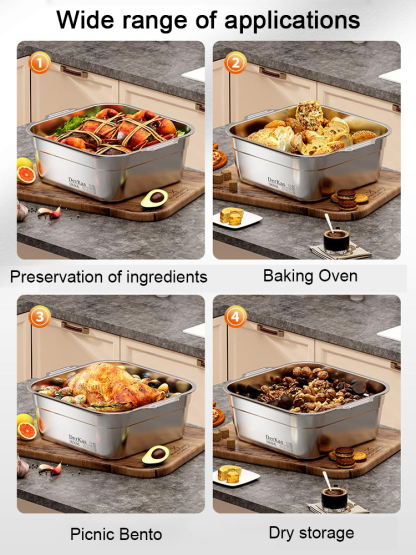 Giant stainless steel preserving tub 5800ml
