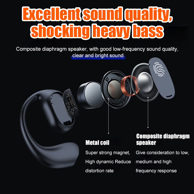 99H endurance real bone conduction ear hanging Bluetooth headset