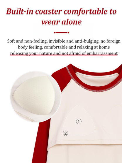 Comfortable Loungewear Set with Chest Pads