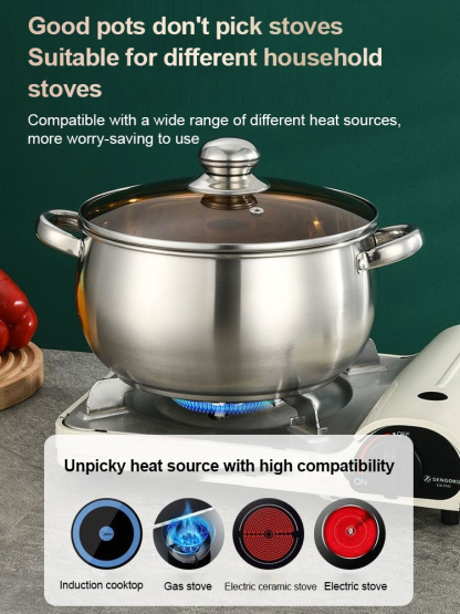 304 stainless steel thickened apple pot