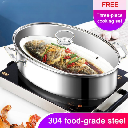 Multifunction Stainless Steel Steamed Fish Pot