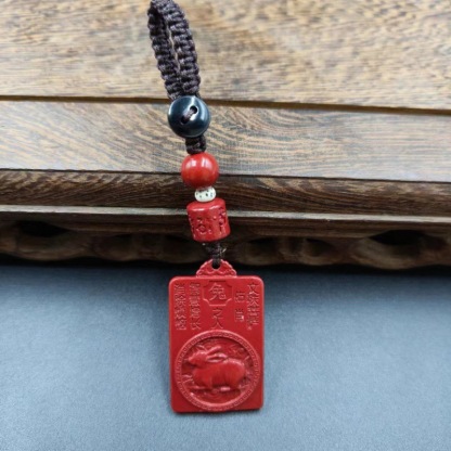 Vermilion Buddha Zodiac Keychain