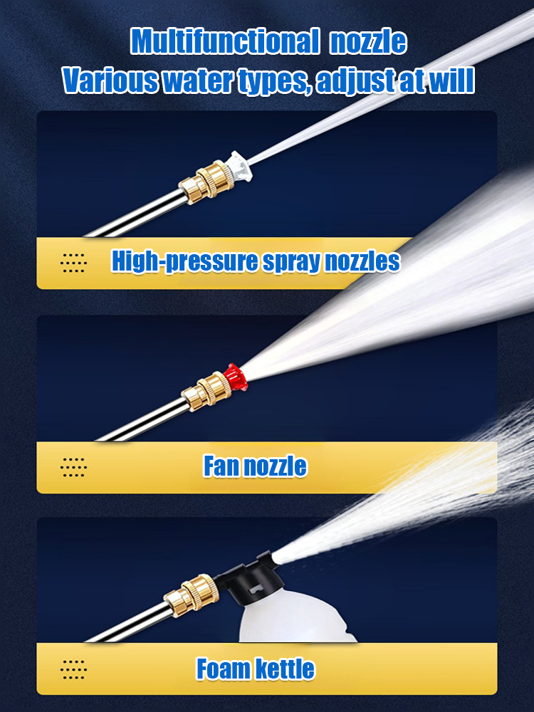 Household electric high-pressure car wash water gun