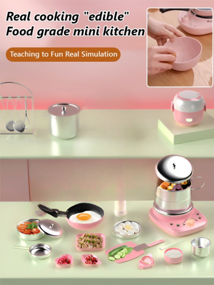Children's Real Cooking Mini Kitchen Toys