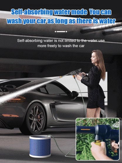 Household electric high-pressure car wash water gun