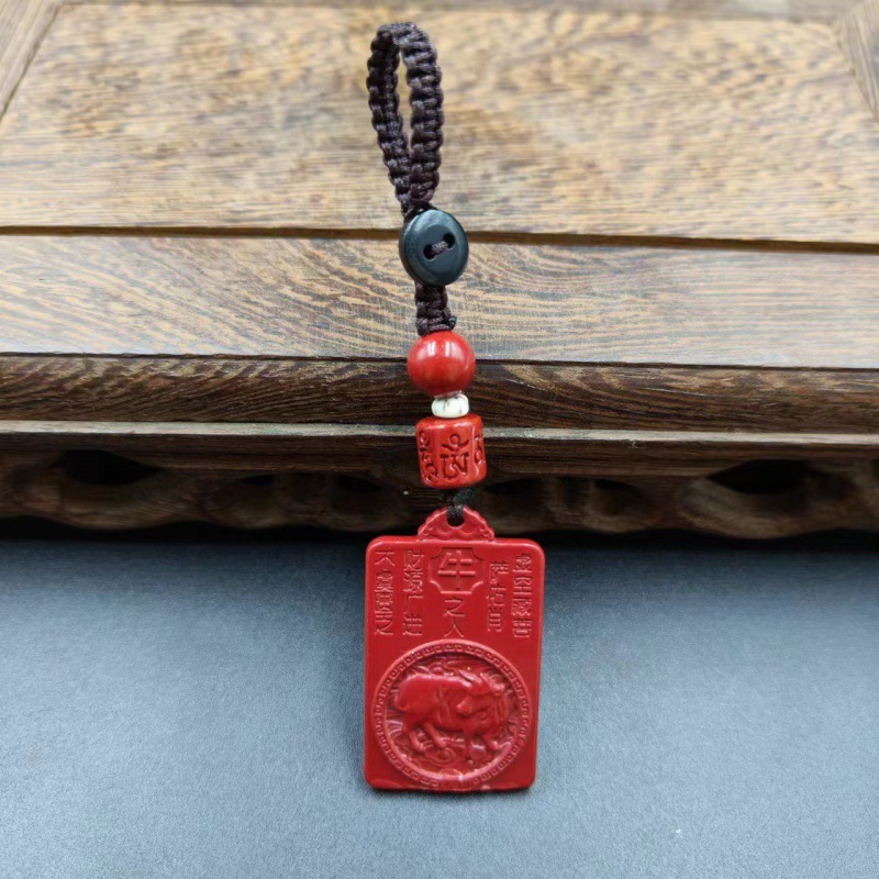 Vermilion Buddha Zodiac Keychain