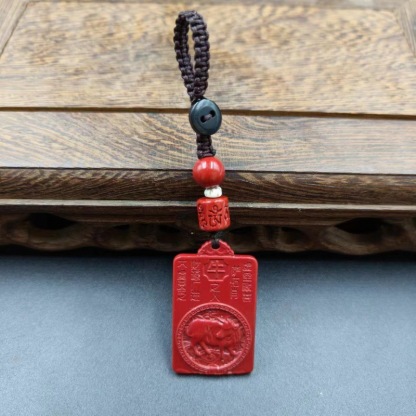 Vermilion Buddha Zodiac Keychain