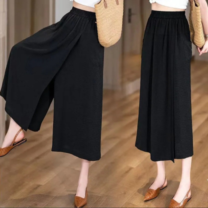 Slouchy skinny eight-cut culottes